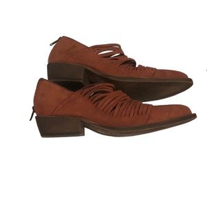 Coconuts by Matisse Rust Ankle Boot Booties Meade Zip Back 9.5M